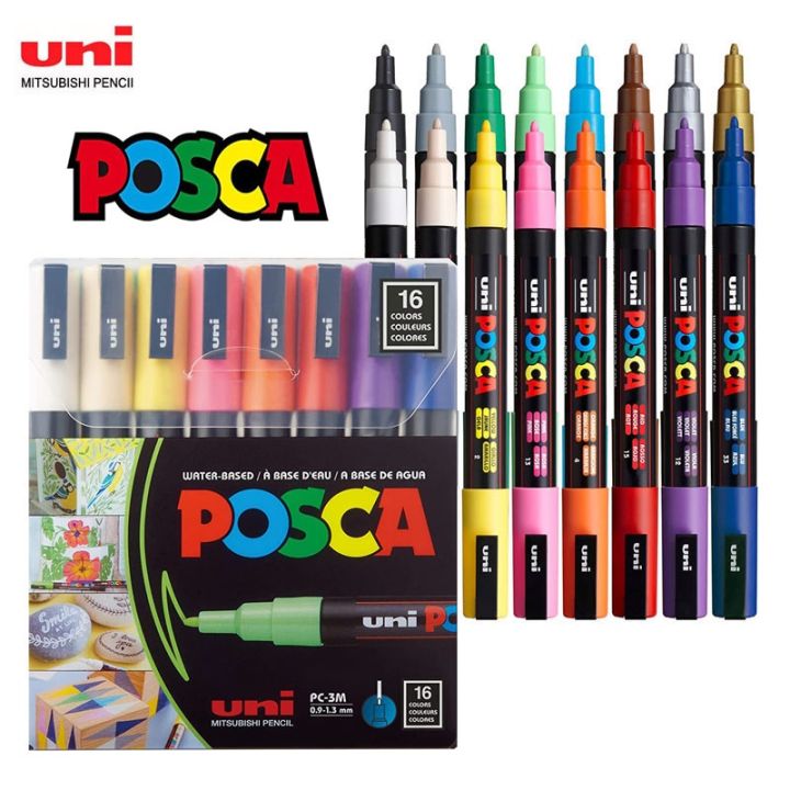 Uni Pc Plumones Colores Paint Markers Posca Pc M M M