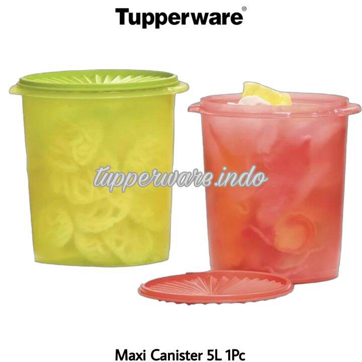 Tupperware Maxi Canister 5L 1pc Crispy Canister Toples Plastik Midi