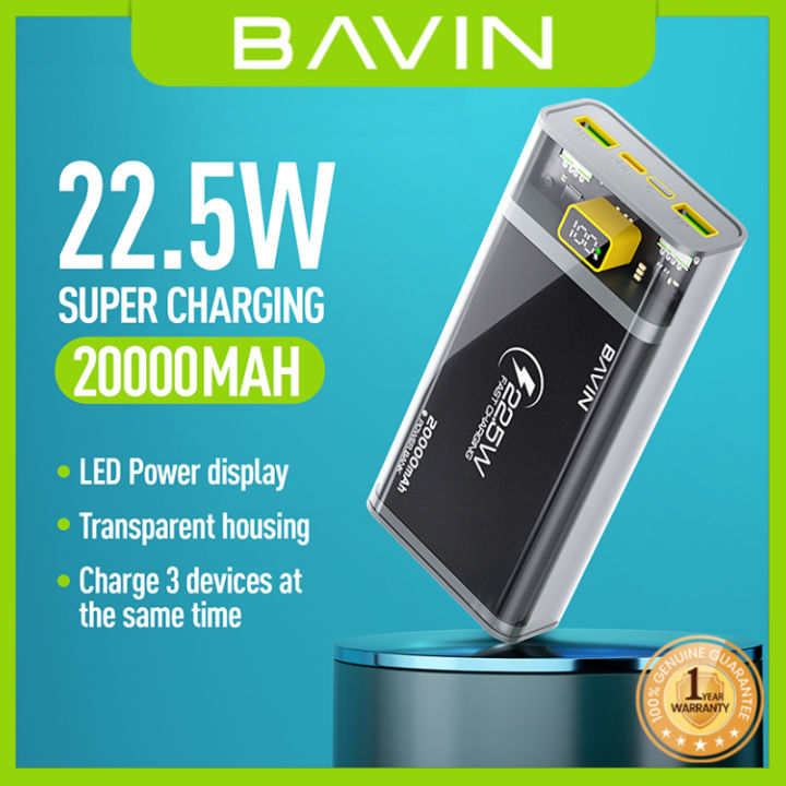 BAVIN PC001 10000mAh PC1001S 20000mAh 22 5W PD Fast Charging