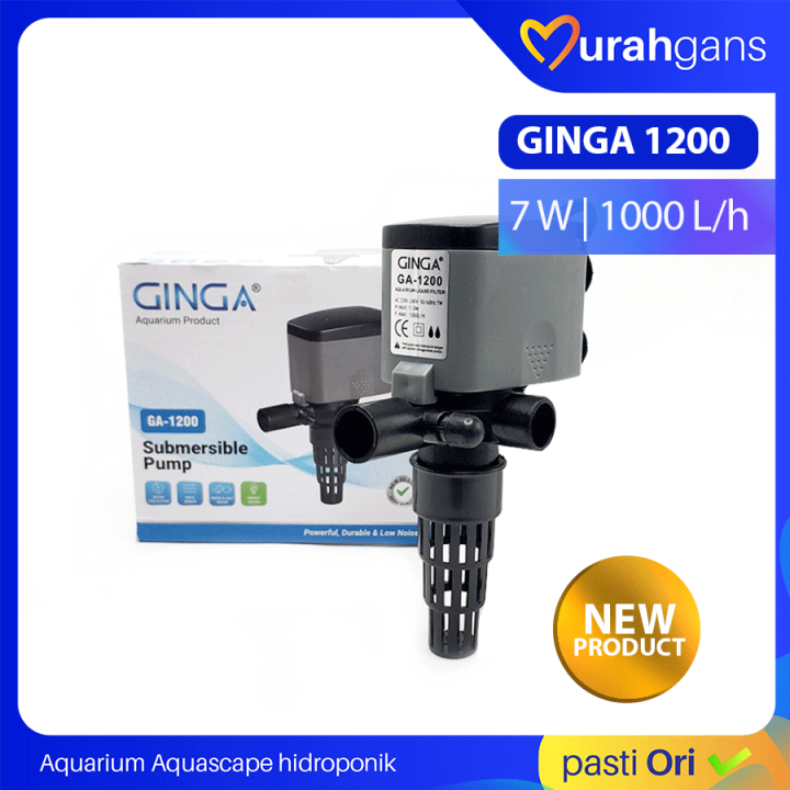 Pompa Air Celup Aquarium GINGA GA 1200 Low Watt Terbaik Lazada Indonesia