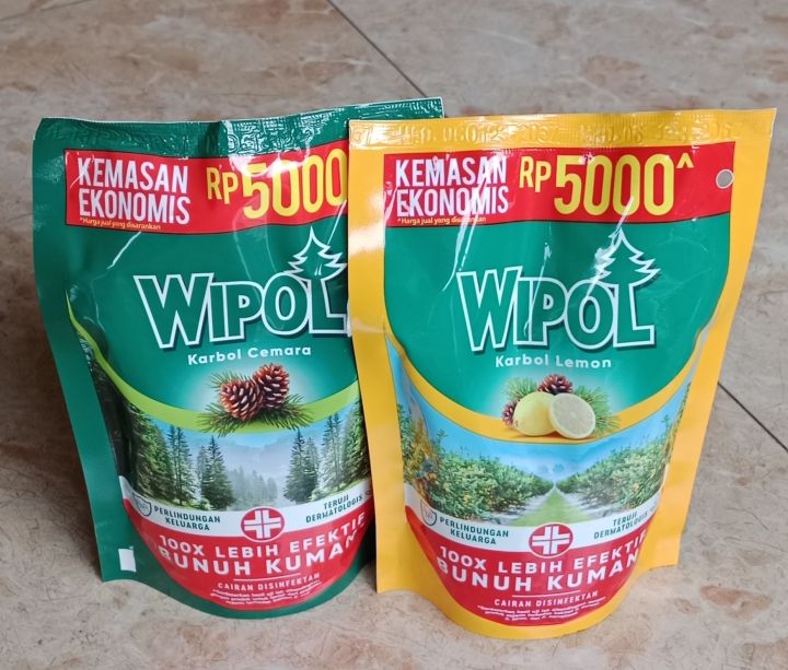 Wipol Karbol Cemara Lemon Kemasan An Ml Lazada Indonesia