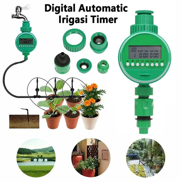 Digital Automatic Irigasi Water Timer Stop Kran Air Otomatis Air Taman