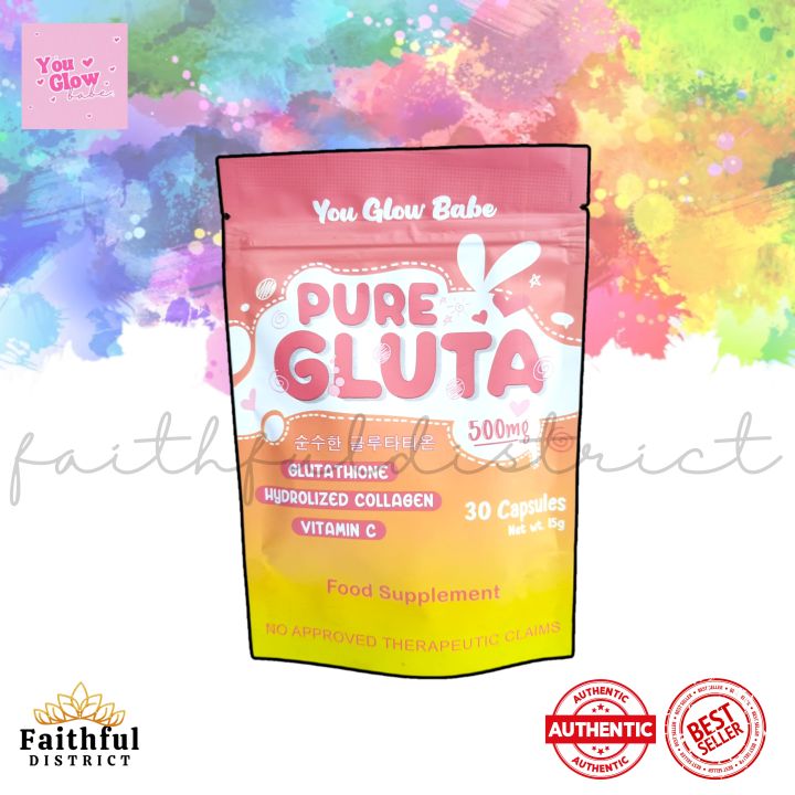 You Glow Babe Pure Gluta Capsules Caps Per Pack Beauty Whitening