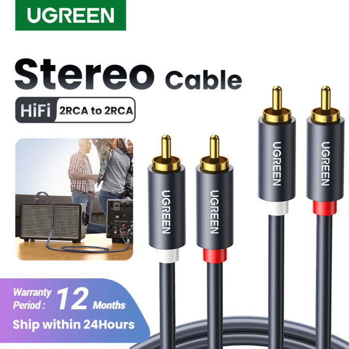 Ugreen Rca To Rca Male To Male Audio Cable Gold Plated Rca Audio