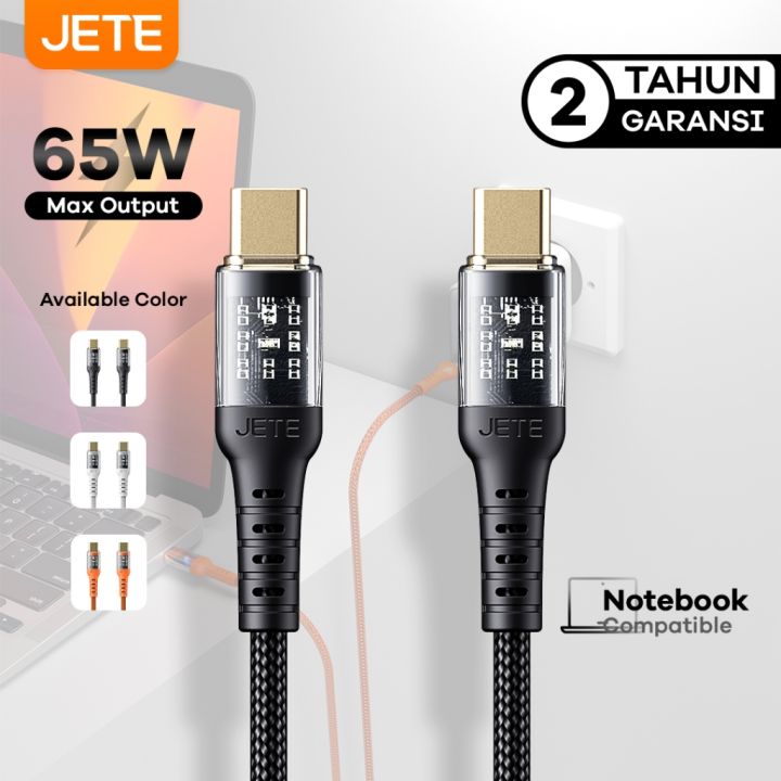 JETE Kabel Data Fast Charging Type C To Type C CX11 GARANSI 2 TAHUN