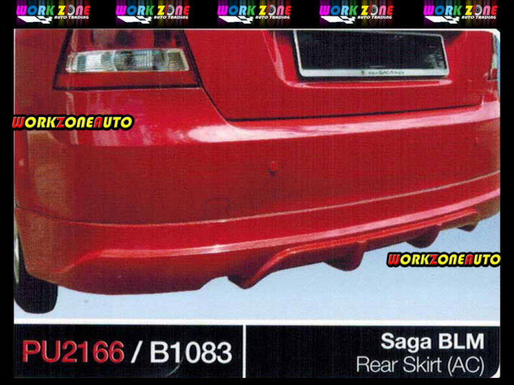 PU2166 Proton Saga BLM PU Rear Skirt AC Body Kit Bodykit Lazada