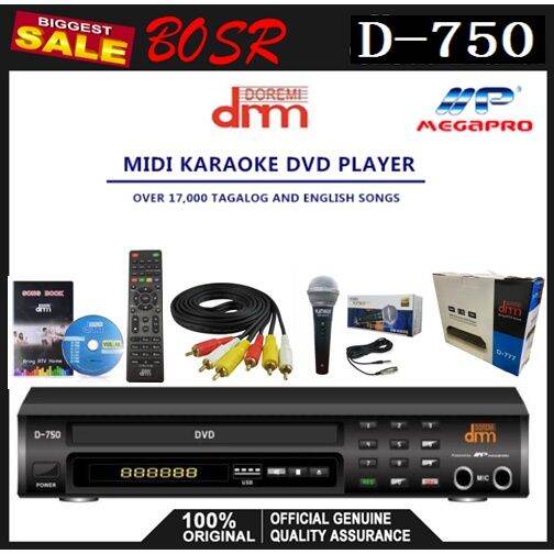 Megapro Doremi D Karaoke Dvd Player Black With Free High End