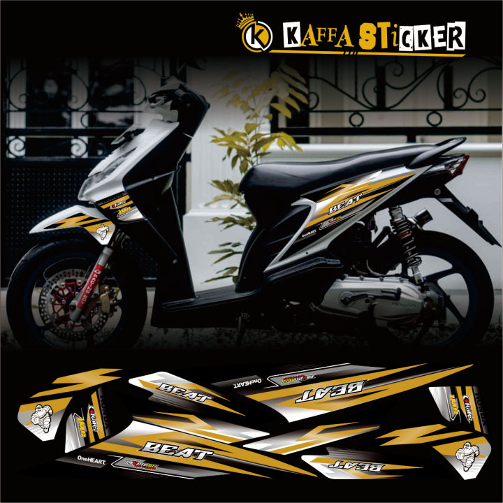 Stiker Striping Beat Karbu Stiker List Variasi Honda Beat