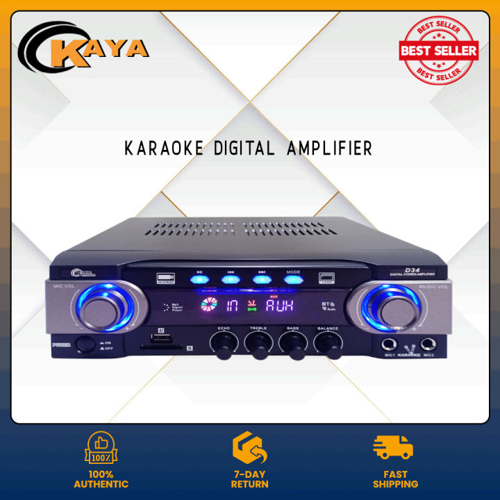 Original Videoke Amplifier KAYA D34 150 Watts X 2 Channel Digital