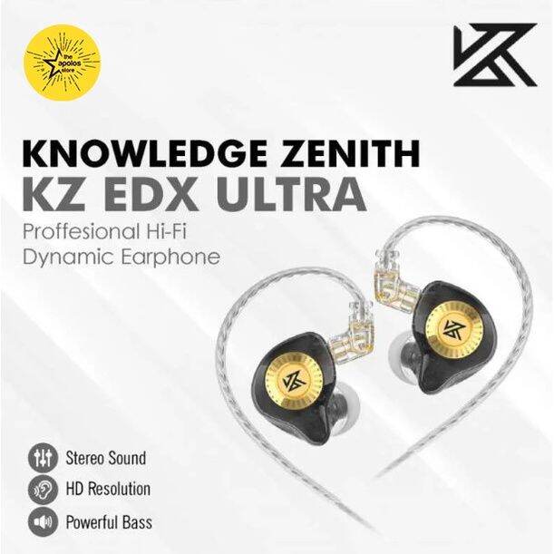 KZ EDX Ultra Earphone Knowledge Zenith Basshead With Mic HiFi In Ear