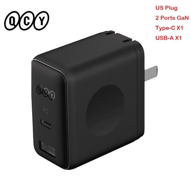 Qcy W Gan Quick Charger Port Type C Usb Fast Charger Pd Qc Travel