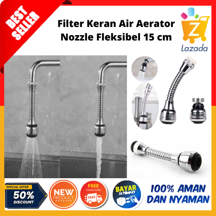 Sambungan Filter Keran Air Aerator Nozzle Fleksibel Cm Anti Splash