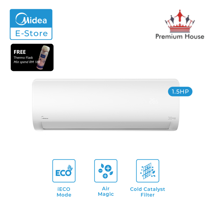 Midea 1 5HP R32 MSXD12CRN8 Xtreme Dura R32 Non Inverter Air Conditioner