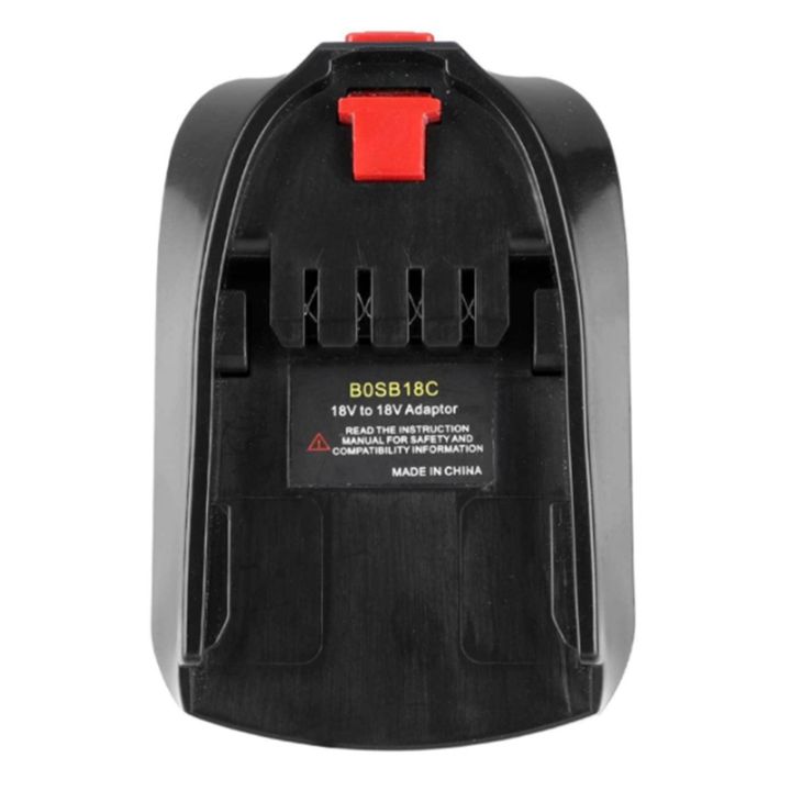 Adapter Converter BOSB18C Use For Bosch 18V Li Ion Battery BAT618 On