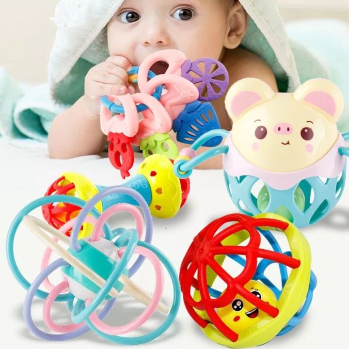 Mainan Bayi Edukasi Kerincingan Atau Baby Teether Rattle Stick Gigitan