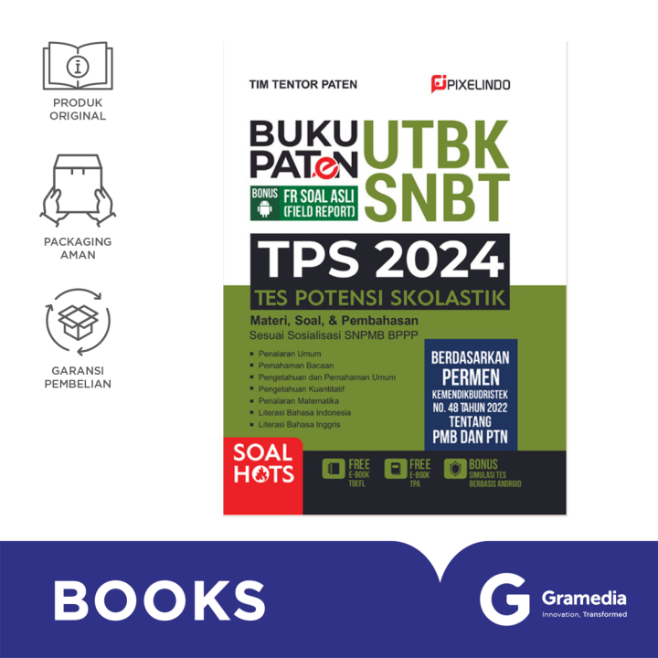 Buku Paten UTBK SNBT TPS 2024 Lazada Indonesia