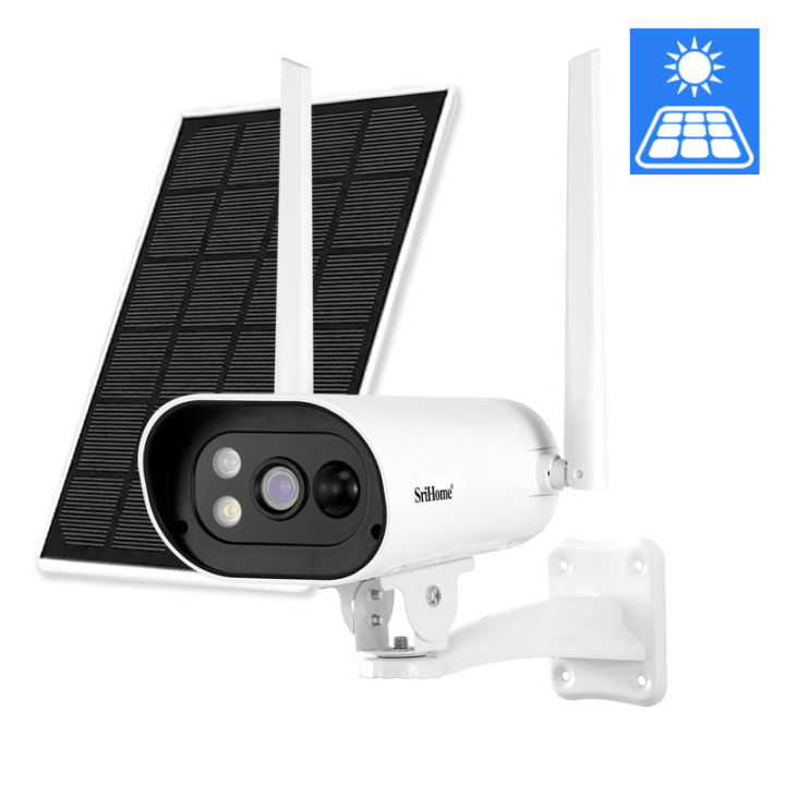 Solar Cctv Outdoor Srihome Dh Mp K Wifi Camera Wireless Battery