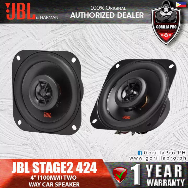 JBL STAGE2 424 4 100mm 2 Way Car Coaxial Dash Speaker 300W Total