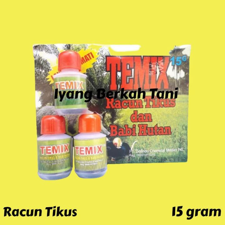 Racun Tikus Temix Botol 15 Gr Themix Original Themik Botol Racun Tikus