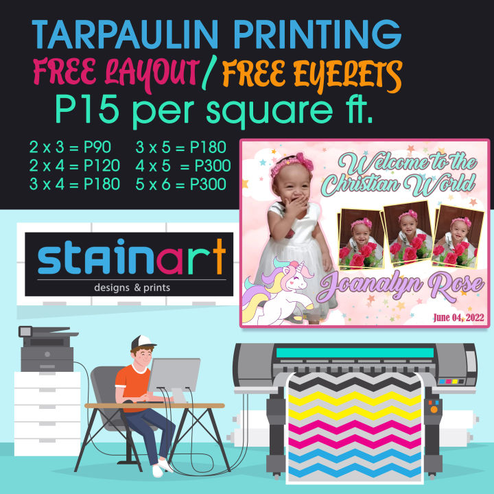 Tarpaulin Printing Including Layout And Eyelet Lazada Ph