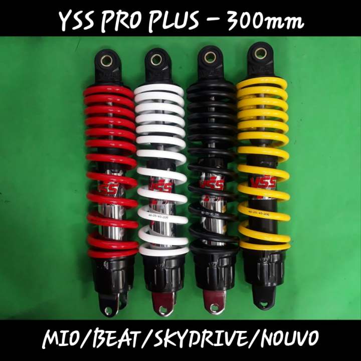 YSS REAR SHOCK ABSORBER 300MM PRO PLUS MODEL MIO BEAT SKYDRIVE NOUVO