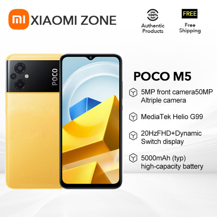 POCO M5 Global Version Smartphone 64GB 128GB NFC MTK G99 Octa Core 90Hz