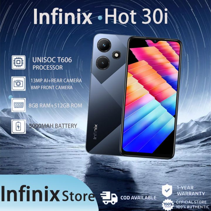 Infinix Hot 30i 5G Cellphone Original 2023 Android Mobile Phone 100