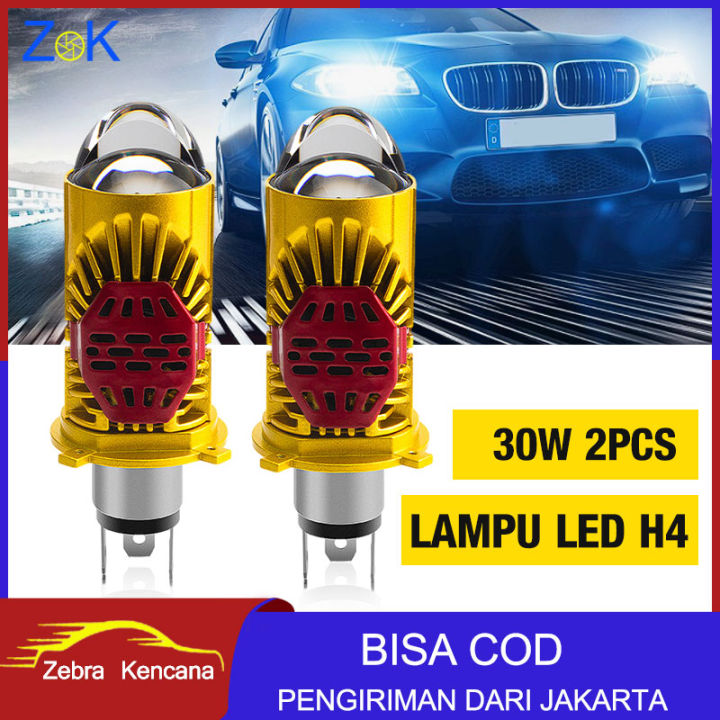 Lampu Utama Led Motor Dan Mobil Rtd H4 M01j Biled 30 Watt Projector