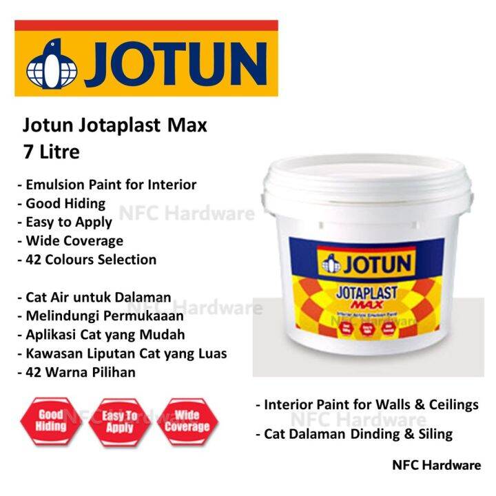 JOTUN Jotaplast Max Interior Emulsion Paint 7 Litre Lazada