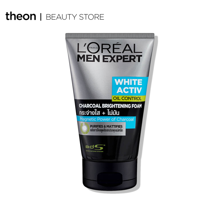 L Oreal Men Expert White Activ Oil Control Charcoal Brightening Foam