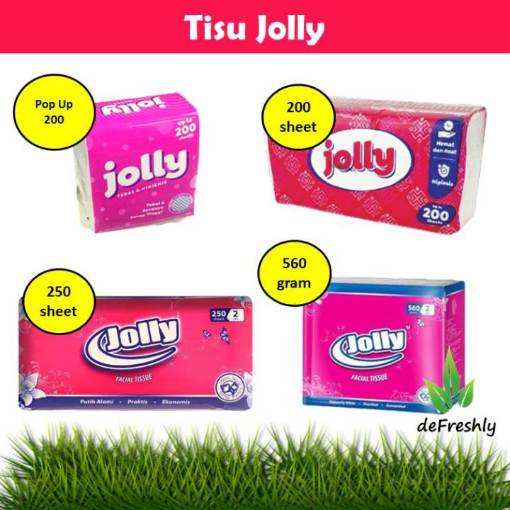 Tisu Tissue Facial Tissu Ply Jolly Sheets Sheets Lazada