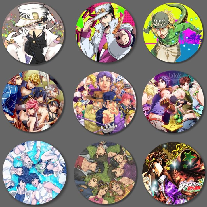 Cc Jojos Bizarre Adventure Badges Anime Accessories Kujo Jotaro