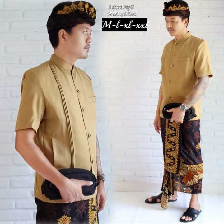 Baju Safari Atasan Pria Baju Nikahan Pria Bali Baju Safari Pesta