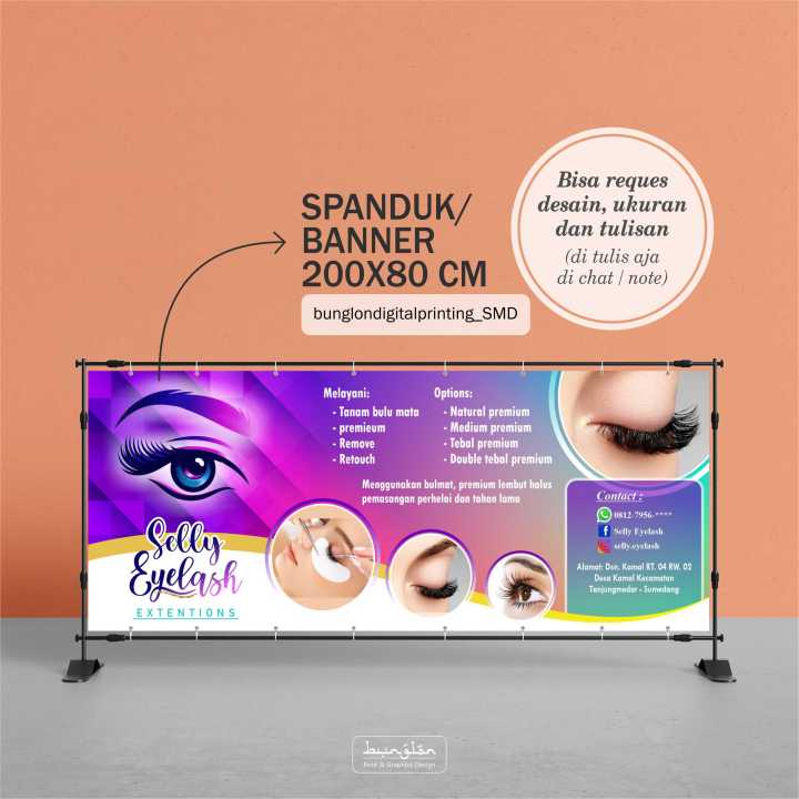 Spanduk Banner Eyelash Lazada Indonesia