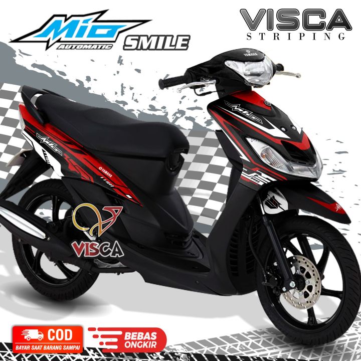 Stiker Striping Mio Smile Full Body Variasi HItech Lazada Indonesia