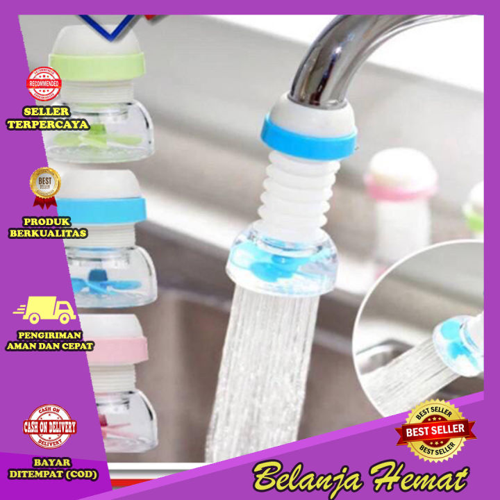 PROMO HEMAT COD 3 PCS Aerator Sambungan Kran Air Flexible 360 Derajat