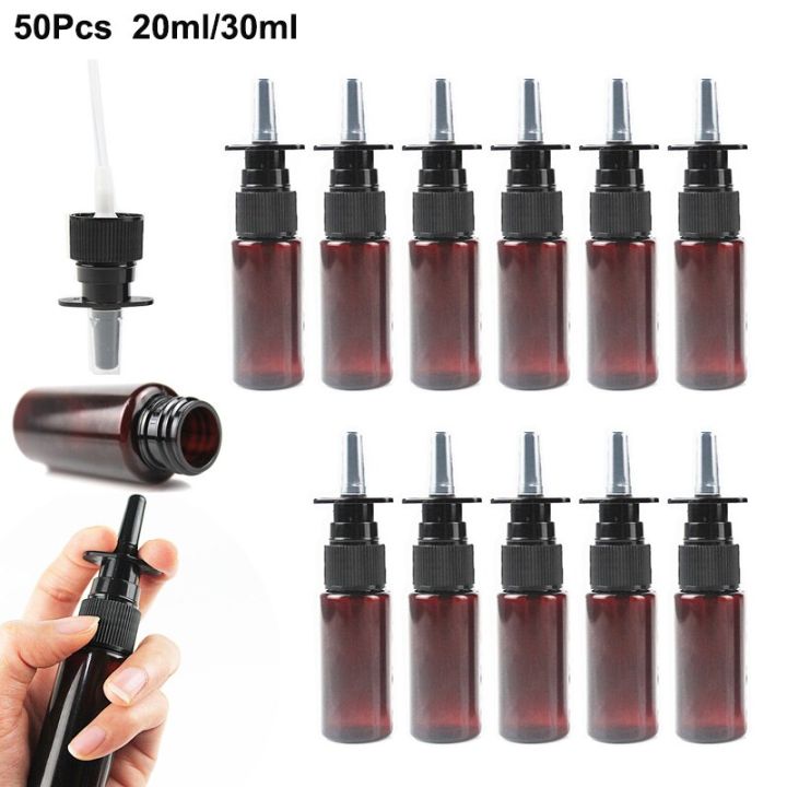 Pcs Pack Ml Ml Empty Plastic Nasal Spray Bottles Pump Sprayer