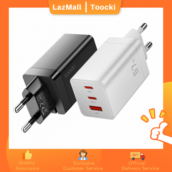 Toocki Usb Type C Charger Gan Fast Charge Charger W Qc Pd Usb