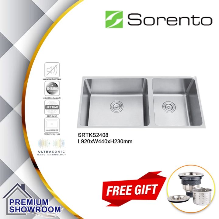 Sorento Srtks Undermount Handmade Stainless Steel Nano Kitchen