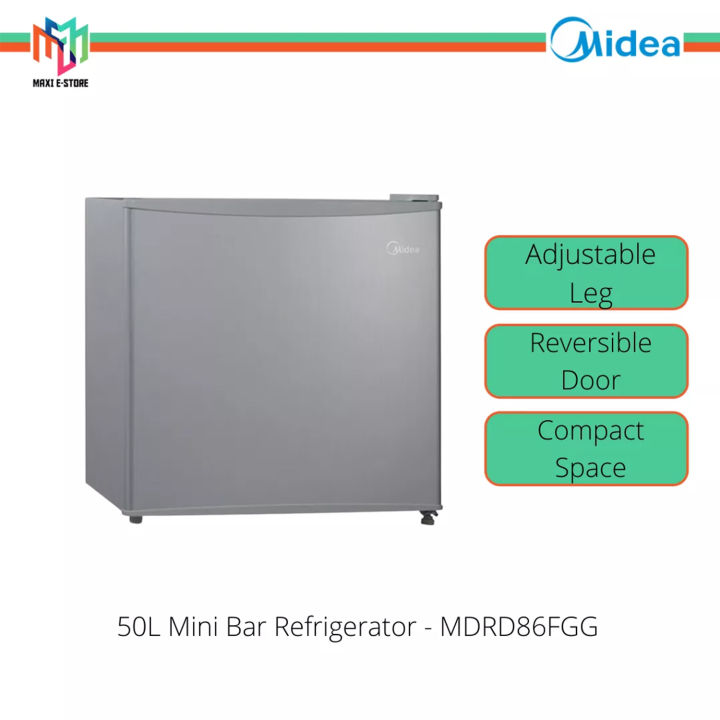 Midea 50L Mini Bar Refrigerator MDRD86FGG Lazada