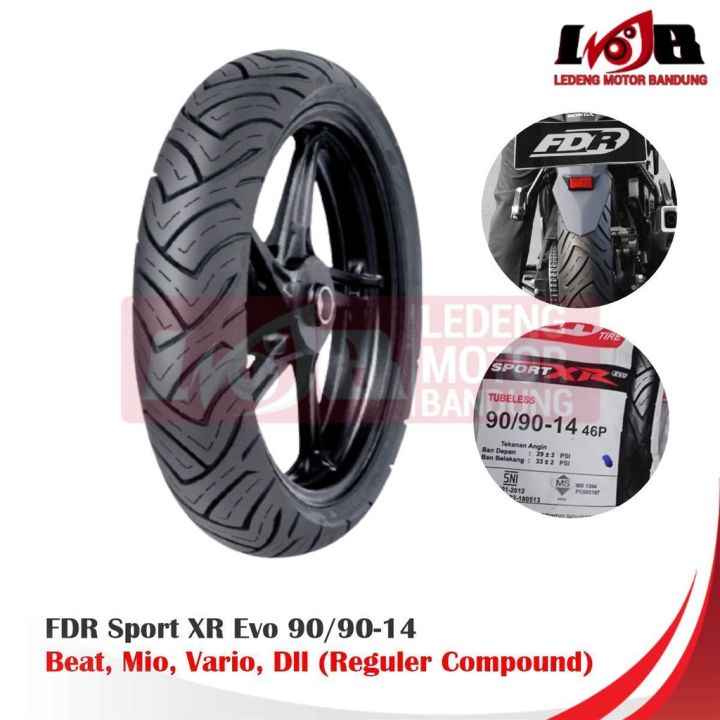 Fdr Sport Xr Evo Ban Depan Belakang Tubeless Motor Matic