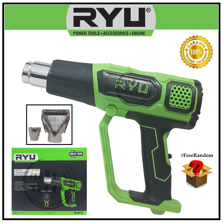 RYU RHG 600 4 Heat Gun Hot Air Blower Gun Mesin Pemanas Hot Gun Blow