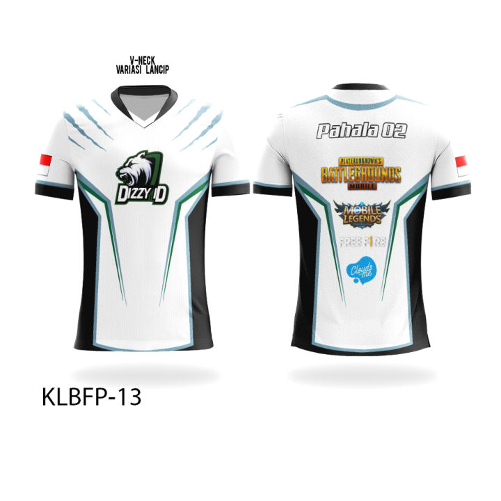 Kaos Baju Jersey Gaming Esport Free Fire Ff Mobile Legend Ml Pubg