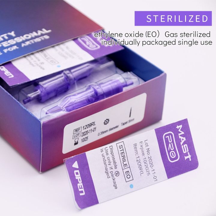 Mast Pro 20PCS RL Disposable Sterile Tattoo Cartridge Needles Makeup