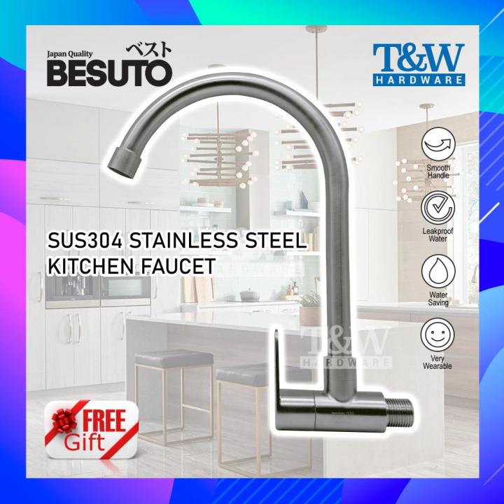 Besuto Mm Sus Stainless Steel Water Tap Wall Mounted Kitchen