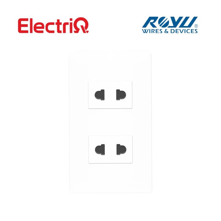 Electriq L Royu Super Wide Series 1 2 3 Gang Universal Aircon Outlet