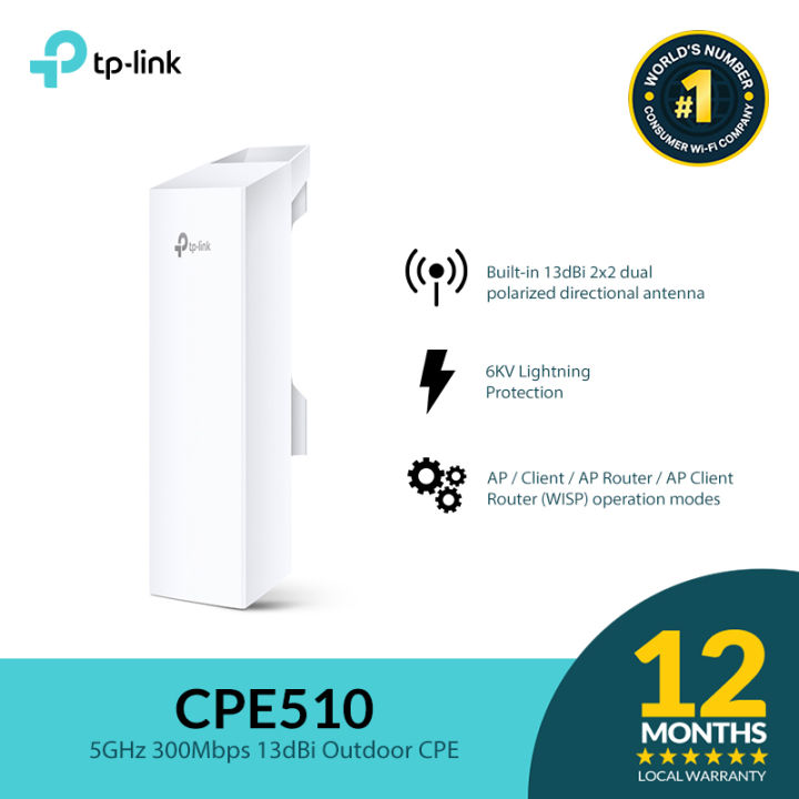 TP Link CPE510 Outdoor Wireless Bridge High Power Wi Fi Transmission 5g