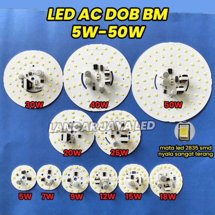 PCB LED AC BM All Watt 5 7 9 12 15 18 20 25 30 40 50 Lazada Indonesia