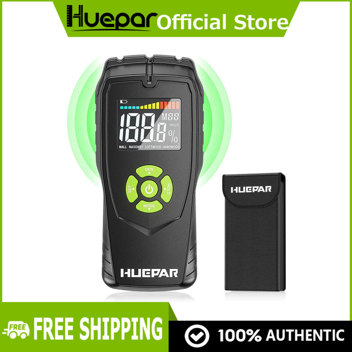 Huepar Pinless Wood Moisture Meter Water Leak Detector With