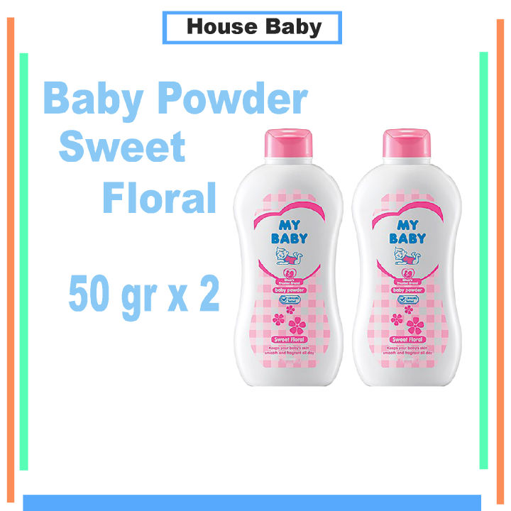 Isi Pcs My Baby Powder Sweet Floral Gr Bedak Bayi House Baby Id